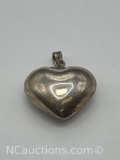 Mexico Sterling Silver Heart Pendant