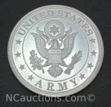 1 Troy Oz .999 Fine Silver Army Bullion Coin