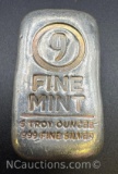 Fine Mint 5 Troy Oz .999 Fine Silver Bullion Bar