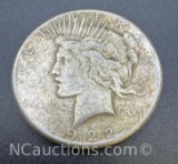 1922-S Silver Peace Dollar 90% Silver Coin 26 Grams