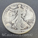 1942 Walking Liberty 90% Silver Half Dollar Coin 12 Grams