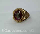 10k Gold Ruby Class Ring 1952 BHS 7.7 Grams Size 7