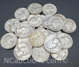 90% Silver Washington Quarters 136 Grams