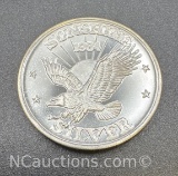 1984 Sunshine Minting 1/2 Troy Oz .999 Fine Silver Bullion Coin
