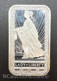 Lady Of Liberty 1 Troy Oz .999 Fine Silver Bullion Bar