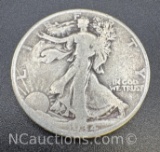 1934 Walking Liberty 90% Silver Half Dollar Coin 12 Grams