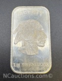 1 Troy Oz .999 Fine Silver Liberty Bullion Bar