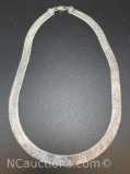 Sterling Silver Herringbone Chain Necklace 30 Grams