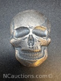 2 Troy Oz .999 Fine Silver Skull Bullion
