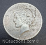 1924 Silver Peace Dollar 90% Silver Coin 26 Grams