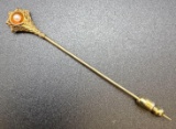 Vintage 14kt Gold Pearl Stick Pin 2.5 Grams
