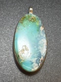 Sterling Silver Larimar Pendant 6 Grams