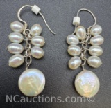 Pearl Cluster Earrings 5 Grams