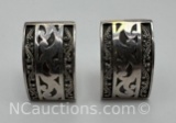 Sterling Silver Indonesia Clip On Earrings 21 Grams