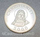 2000 Christianity 1 Troy Oz .999 Fine Silver Bullion Coin