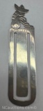 Vintage Sterling Silver Mexican Wanderer Bookmark 4 Grams