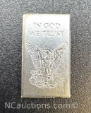 1.5 Gram In God We Trust .999 Fine Silver Bullion Bar