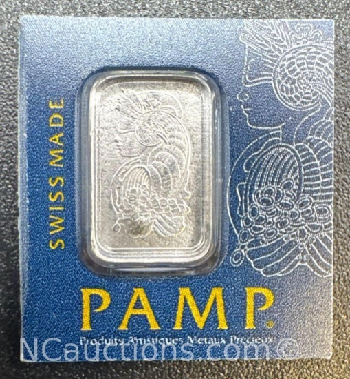 PAMP 1 Gram 999.5 Platinum Bullion Bar