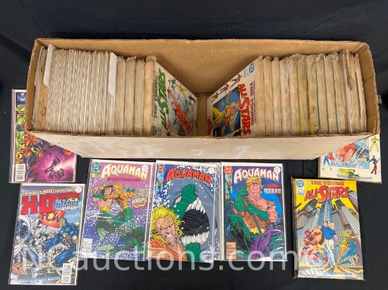 approximately 240 vintage comics DC Aquaman Valiant and more.