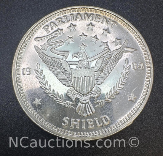 Parliament Shield 1 Troy Oz .999 Fine Silver Bullion Coin