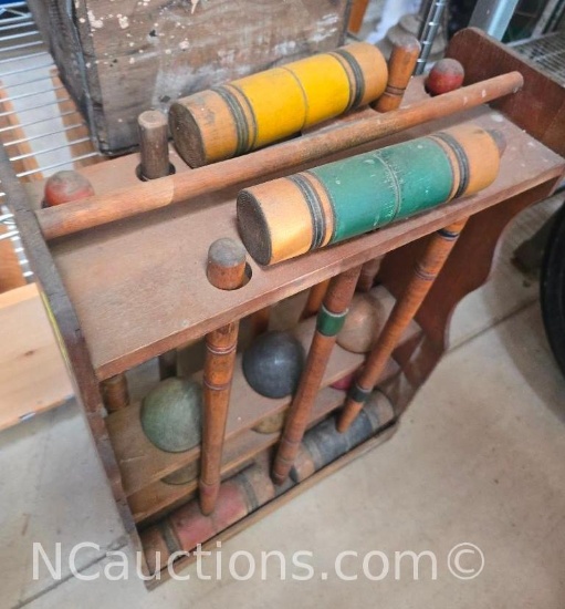 Vintage Croquet Set