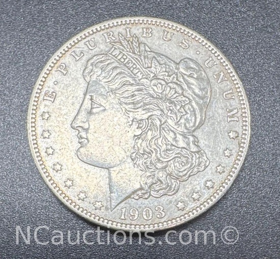 1903 Morgan Silver Dollar 90% Silver Coin 26 Grams