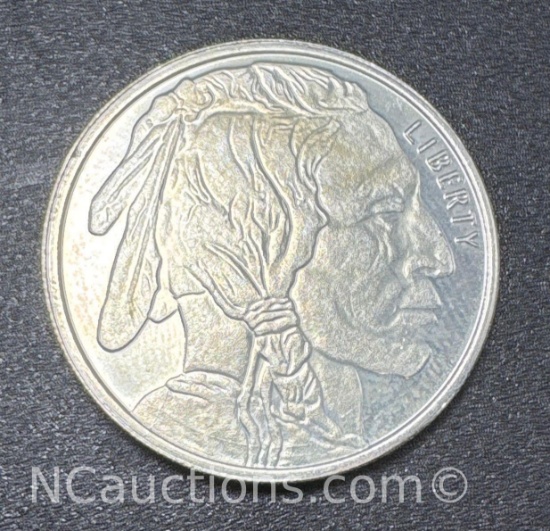 Indian Head 1/2 Troy Oz .999 Fine Silver Buffalo Bullion Coin