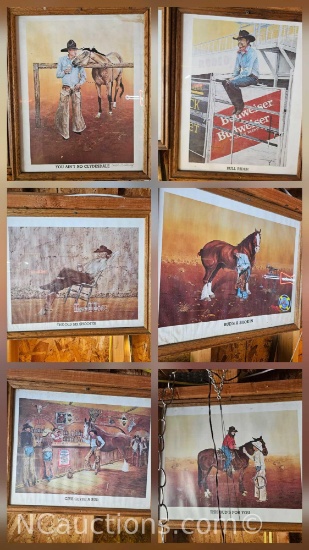 Bud's a Shoe In by artist Carlos Hadaway Budweiser Clydesdale Promotional Artwork