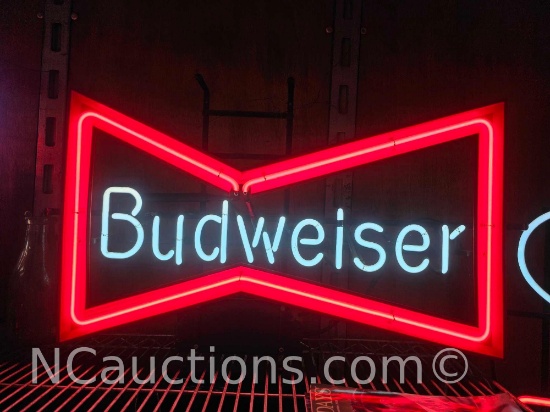 Budweiser Bar Neon Sign Everbrite Loc: Stor