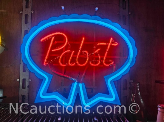 Pabst Blue Ribbon Bar Neon Sign Everbrite Loc: Stor