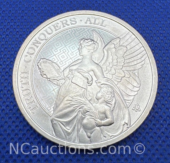 Truth Conquers All 1 Troy Oz .999 Fine Silver Bullion Coin