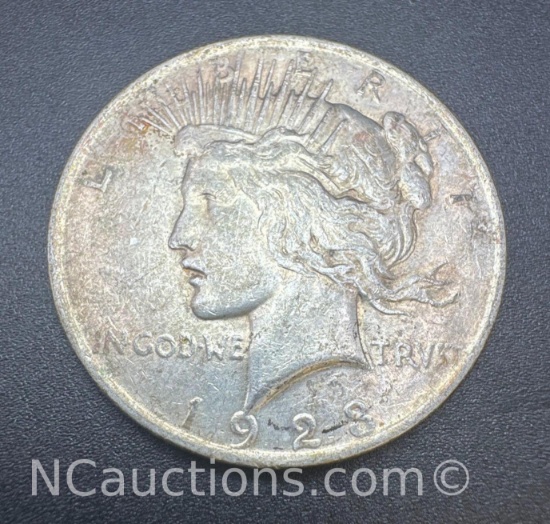 1923 90% Silver Peace Dollar Coin 26 Grams