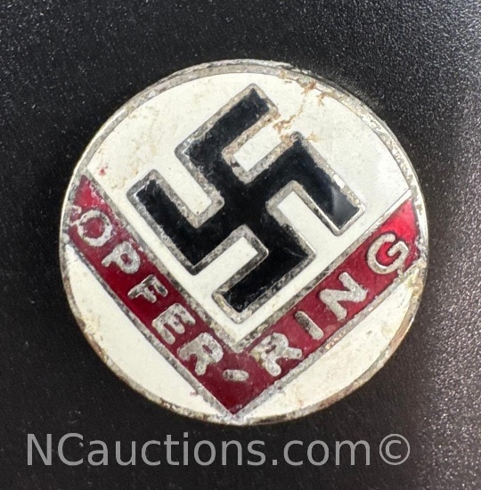WW2 German Opfer Ring Swastika Badge 5 Grams