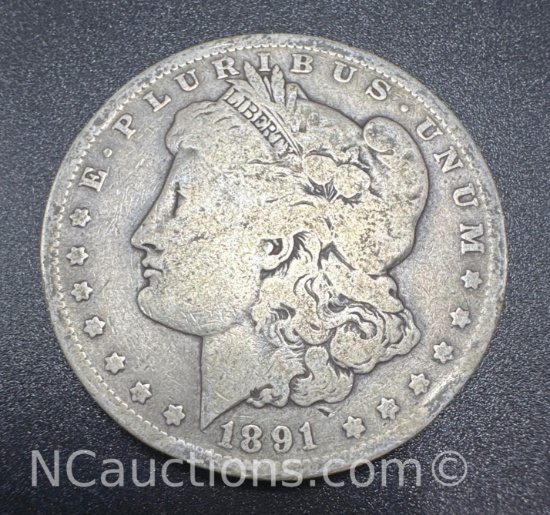1891-O Morgan 90% Silver Dollar Coin 26 Grams