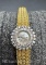 Vintage Lady Elgin 14k Gold Diamond Watch 35 Grams