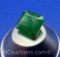 Square Cut Green Emerald Gemstone 9ct