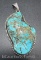 Vintage Navajo Sterling Silver Turquoise Pendant 45 Grams