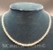 Sterling Silver Twist Chain Necklace 11 Grams