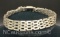 Sterling Silver Panther Link Bracelet 21 Grams