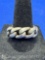 Sterling Silver Chain Link Ring 10 Grams Size 9