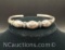 Sterling Silver Puffed Cuff Bracelet 12 Grams