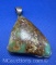 Navajo Sterling Silver Turquoise Pendant 54 grams
