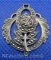 Vintage Sterling Silver Marcasite Rose Flower Pendant 4.9 Grams