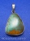 Navajo Sterling Silver Turquoise Pendant 6 grams