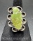 Navajo Sterling Silver Turquoise Ring 8 Grams Size 5