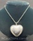 Sterling Silver Heart Pendant Necklace 10 Grams