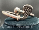 Sterling Silver Golf Hinged Bracelet 30 Grams