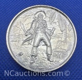2 Troy Oz .999 Fine Silver Pirate Bullion Coin