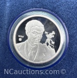 Disney Mickey 60 Years With You 1 Troy Oz .999 Fine Silver Bullion Coin With COA