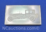 The Franklin Mint 1924 Lancia Sterling Silver Bullion Bar 65 Grams